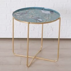 Boltze Bouts de canapé Krano (3 éléments) - Métal - Doré / Multicolore -Meubles de salon Soldes 1000270929 210709 14015100137 DETAILS P000000001000270929