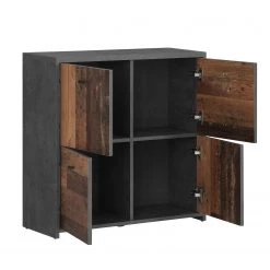 Loftscape Buffet Rison II - Gris foncé / Imitation bois ancien -Meubles de salon Soldes 1000272364 210819 07024300046 DETAILS P000000001000272364