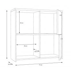 Loftscape Buffet Rison II - Gris foncé / Imitation bois ancien -Meubles de salon Soldes 1000272364 210819 07024300048 SKETCH DETAILS P000000001000272364 sketch