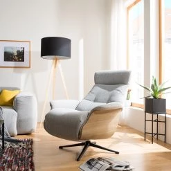 Studio Copenhagen Fauteuil relax Anderson III - Tissu Saia: Gris clair - Noir - Chêne 21 Studio Copenhagen Fauteuil relax Anderson III - Tissu Saia: Gris clair - Noir - Chêne -Meubles de salon Soldes 1000272755 211006 073629000025 MOOD DETAILS P000000001000272755 mood