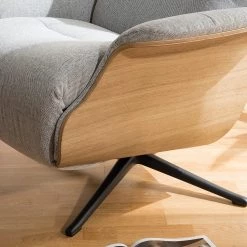 Studio Copenhagen Fauteuil relax Anderson III - Tissu Saia: Gris clair - Noir - Chêne 30 Studio Copenhagen Fauteuil relax Anderson III - Tissu Saia: Gris clair - Noir - Chêne -Meubles de salon Soldes 1000272755 211006 073630000124 DETAILS P000000001000272755