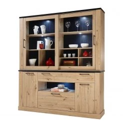 Ridgevalley Haut de buffet Nanda - Imitation chêne artisan / Imitation chêne noir -Meubles de salon Soldes 1000273452 210610 07544900047 DETAILS P000000001000273452