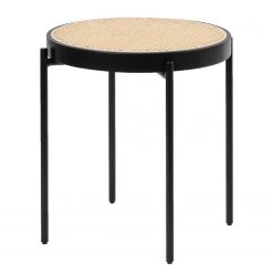 Studio Copenhagen Bout de canapé Cyra - Rotin / Métal - Rotin / Noir