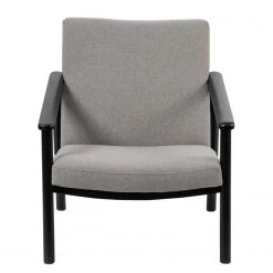 Studio Copenhagen Fauteuil Etah - Tissu / Hêtre massif - Gris / Noir -Meubles de salon Soldes 1000273473 220420 030 DETAILS P000000001000273473