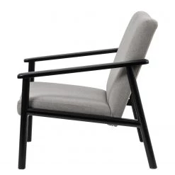 Studio Copenhagen Fauteuil Etah - Tissu / Hêtre massif - Gris / Noir -Meubles de salon Soldes 1000273473 220420 035 DETAILS P000000001000273473