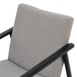 Studio Copenhagen Fauteuil Etah - Tissu / Hêtre massif - Gris / Noir -Meubles de salon Soldes 1000273473 220420 045 DETAILS P000000001000273473