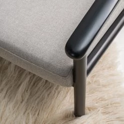 Studio Copenhagen Fauteuil Etah - Tissu / Hêtre massif - Gris / Noir -Meubles de salon Soldes 1000273473 220919 022 MOOD DETAILS P000000001000273473 mood