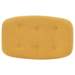 Mørteens Repose-pieds Gimli - Tissu / Frêne massif - Jaune moutarde -Meubles de salon Soldes 1000273475 220420 042 DETAILS P000000001000273475