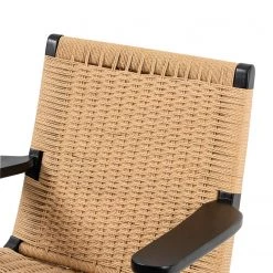 Studio Copenhagen Fauteuil de jardin Emeli - Corde / Frêne massif - Corde naturelle / Frêne -Meubles de salon Soldes 1000273476 220420 045 DETAILS P000000001000273476