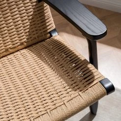 Studio Copenhagen Fauteuil de jardin Emeli - Corde / Frêne massif - Corde naturelle / Frêne -Meubles de salon Soldes 1000273476 220915 022 MOOD DETAILS P000000001000273476 mood