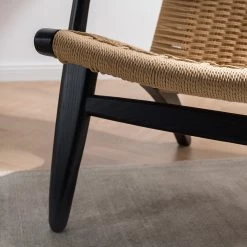 Studio Copenhagen Fauteuil de jardin Emeli - Corde / Frêne massif - Corde naturelle / Frêne -Meubles de salon Soldes 1000273476 220915 024 MOOD DETAILS P000000001000273476 mood