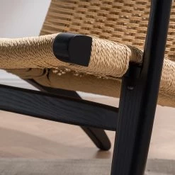 Studio Copenhagen Fauteuil de jardin Emeli - Corde / Frêne massif - Corde naturelle / Frêne -Meubles de salon Soldes 1000273476 220915 025 MOOD DETAILS P000000001000273476 mood