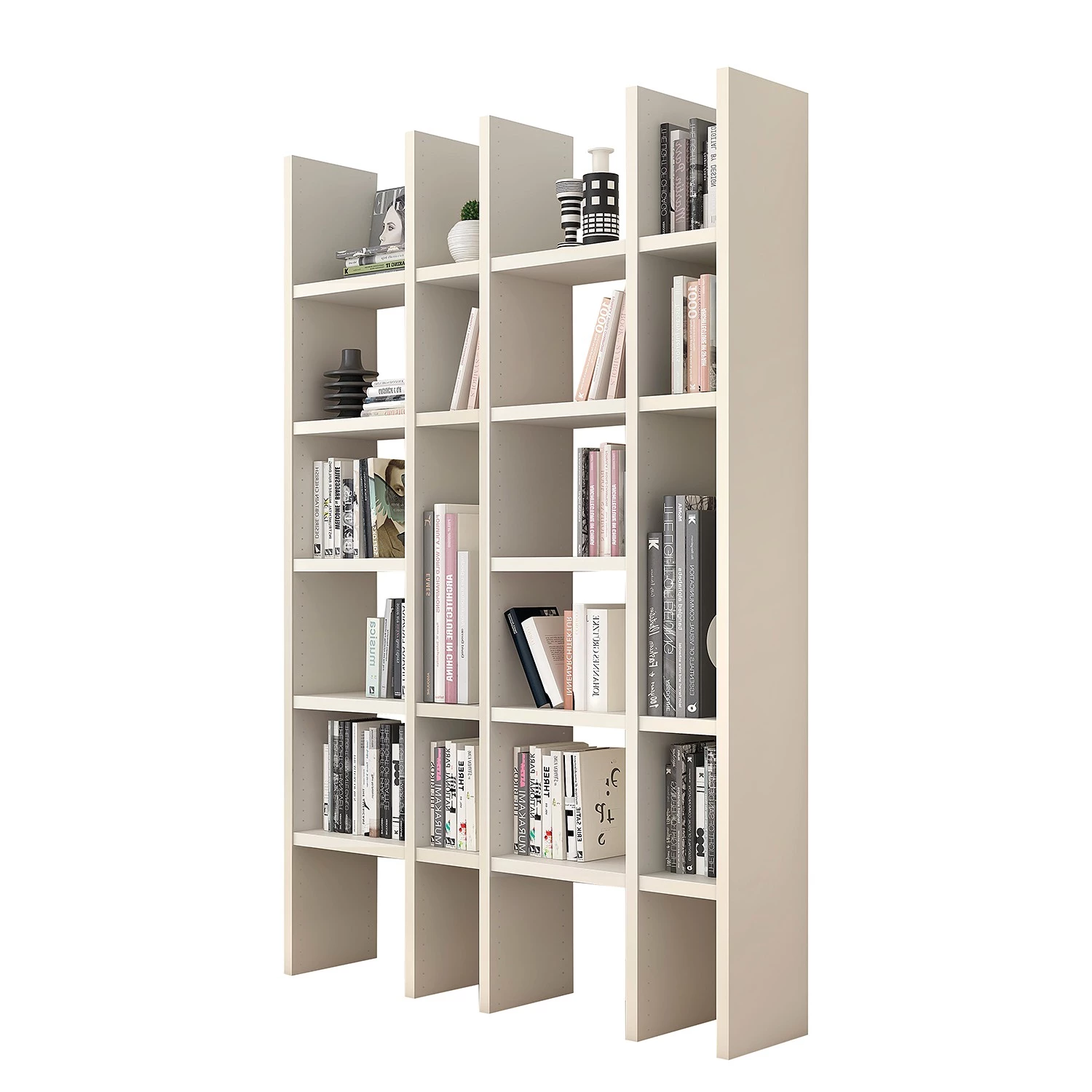 Loftscape Bibliothèque Emporior XII - Blanc crème - Mat beige clair - Largeur : 145 cm 3 Loftscape Bibliothèque Emporior XII - Blanc crème - Mat beige clair - Largeur : 145 cm