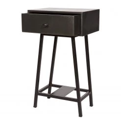 Red Living Bout de canapé Kait - Manguier massif / Métal - Noir -Meubles de salon Soldes 1000275606 210630 12463000013 DETAILS P000000001000275606