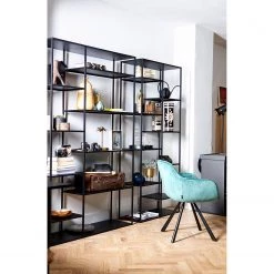 Red Living Étagère Jurby I - Métal - Noir -Meubles de salon Soldes 1000275625 210630 12465300092 MOOD DETAILS P000000001000275625 mood