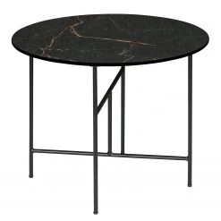 Red Living Table basse Gali II - Marbre / Métal - Marbre Noir / Noir