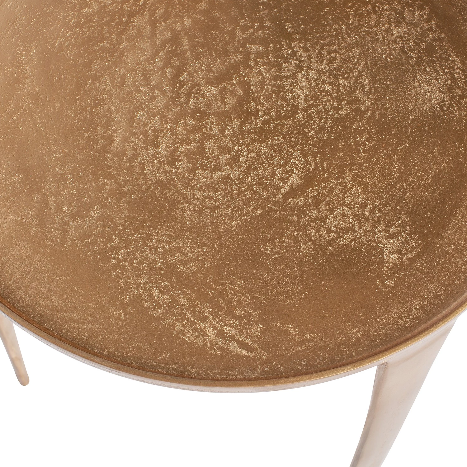 Red Living Bouts de canapé Illo (lot de 2) - Métal - Doré vieilli 8 Red Living Bouts de canapé Illo (lot de 2) - Métal - Doré vieilli – Image 6