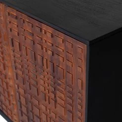 Red Living Buffet Dynk - Sheesham massif - Sheesham / Noir -Meubles de salon Soldes 1000275674 210630 12481700343 DETAILS P000000001000275674