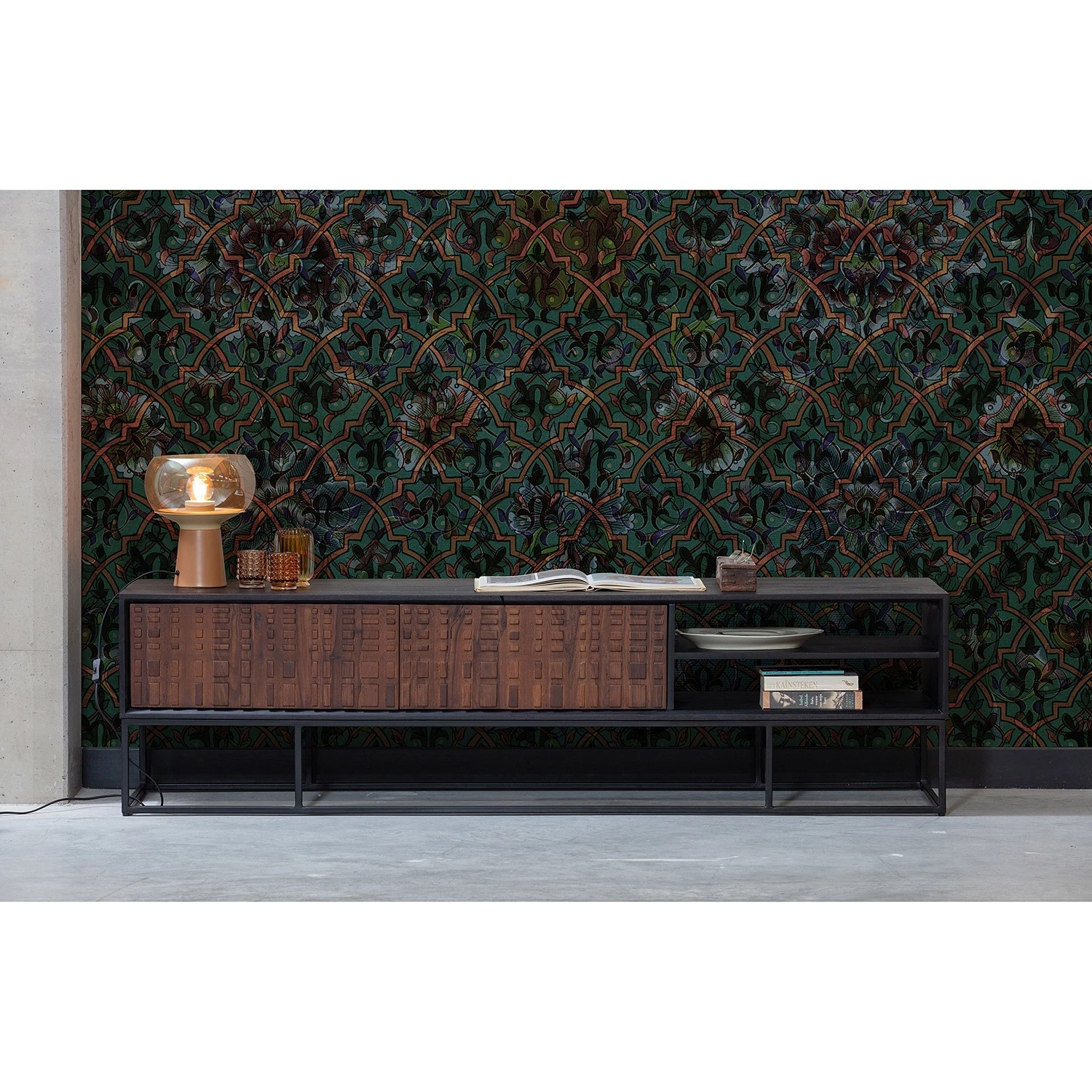 Red Living Meuble TV Dynk - Sheesham massif - Sheesham / Noir 4 Red Living Meuble TV Dynk - Sheesham massif - Sheesham / Noir – Image 2