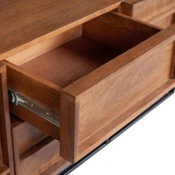 Red Living Commode Borro I - Manguier massif / Métal - Manguier / Noir -Meubles de salon Soldes 1000275678 210630 12481800368 DETAILS P000000001000275678