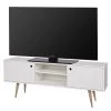 Norrwood Meuble TV Lanai - Pin massif - Blanc / Pin -Meubles de salon Soldes 1000275687 210630 12482400422 IMAGE P000000001000275687