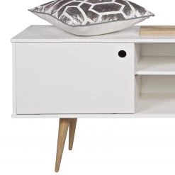 Norrwood Meuble TV Lanai - Pin massif - Blanc / Pin -Meubles de salon Soldes 1000275687 210630 12482500425 DETAILS P000000001000275687