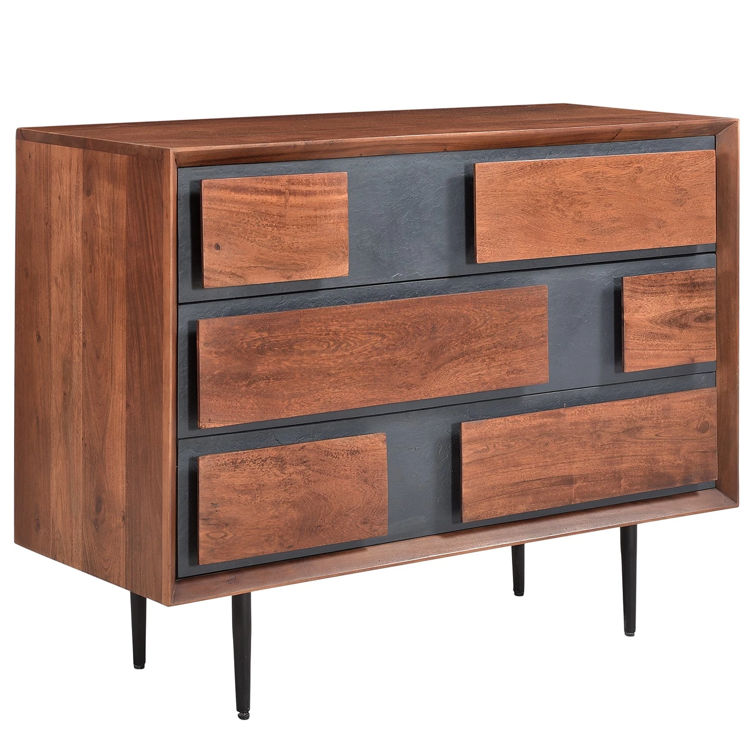 Ars manufacti Commode Envo - Acacia massif / Placage en pierre - Acacia / Ardoise 3 Ars manufacti Commode Envo - Acacia massif / Placage en pierre - Acacia / Ardoise