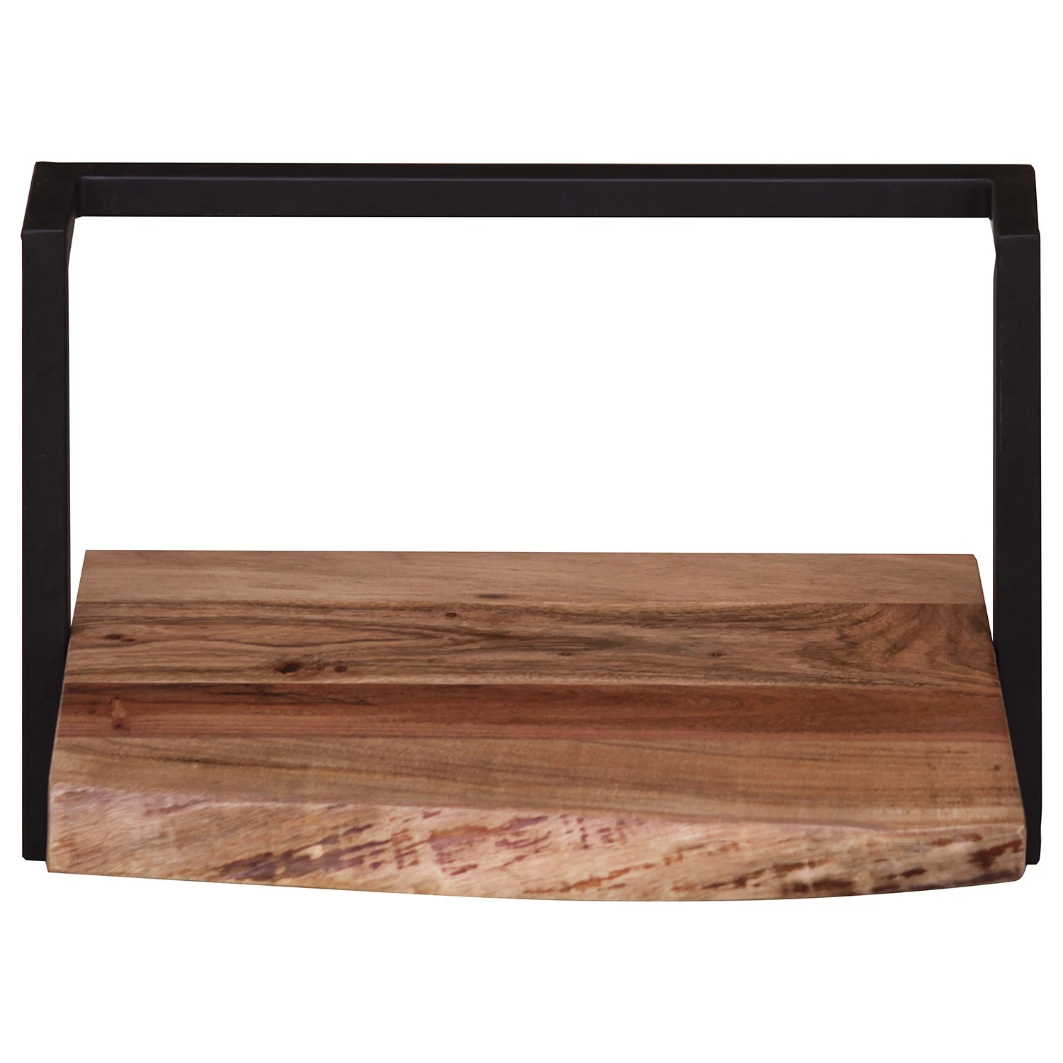 Ars manufacti Étagère murale Kaawo I - Acacia massif / Métal - Acacia / Noir - Largeur : 45 cm 4 Ars manufacti Étagère murale Kaawo I - Acacia massif / Métal - Acacia / Noir - Largeur : 45 cm – Image 2