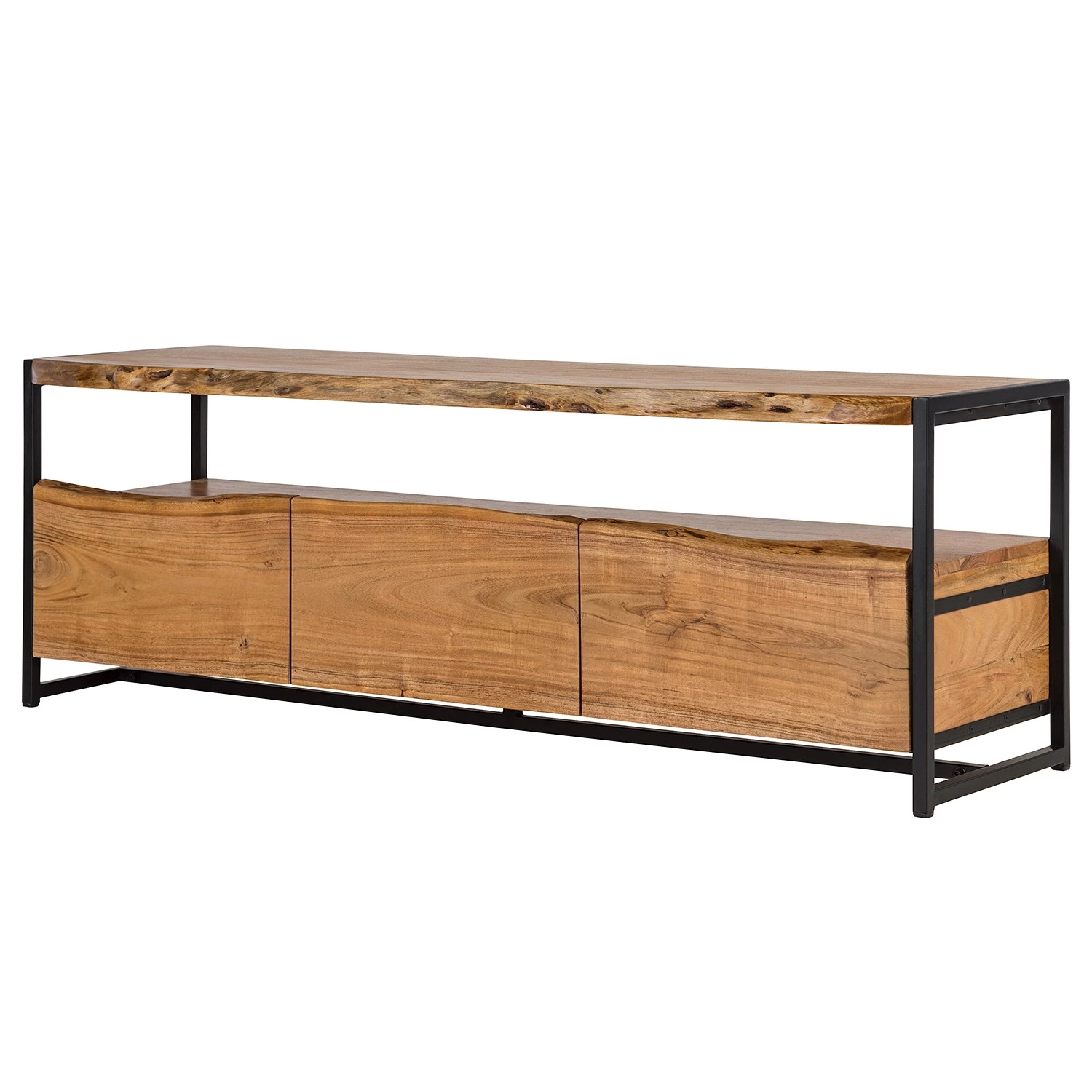 Ars manufacti Meuble TV Kaawo - Acacia massif / Métal - Acacia / Noir 3 Ars manufacti Meuble TV Kaawo - Acacia massif / Métal - Acacia / Noir