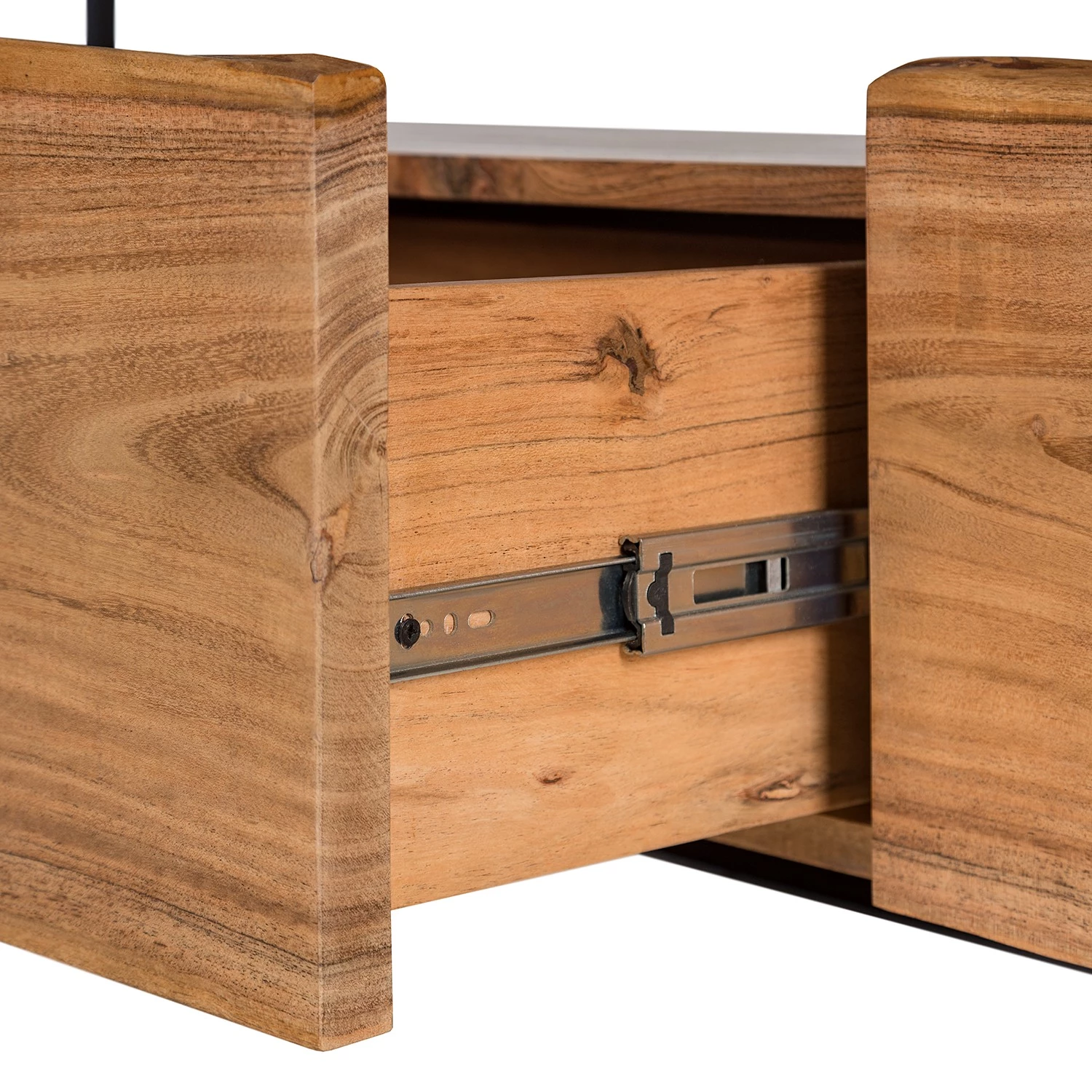 Ars manufacti Meuble TV Kaawo - Acacia massif / Métal - Acacia / Noir 8 Ars manufacti Meuble TV Kaawo - Acacia massif / Métal - Acacia / Noir – Image 6