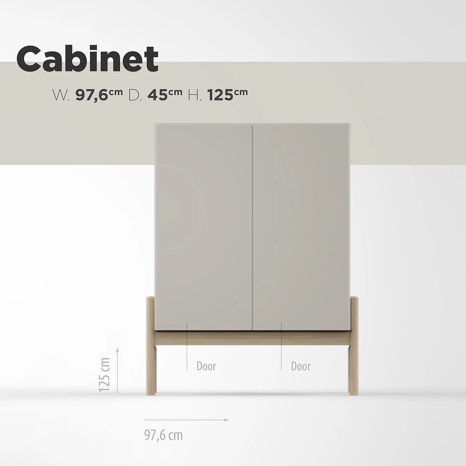 Studio Copenhagen Buffet Cooby - Blanc / Chêne 15 Studio Copenhagen Buffet Cooby - Blanc / Chêne – Image 13