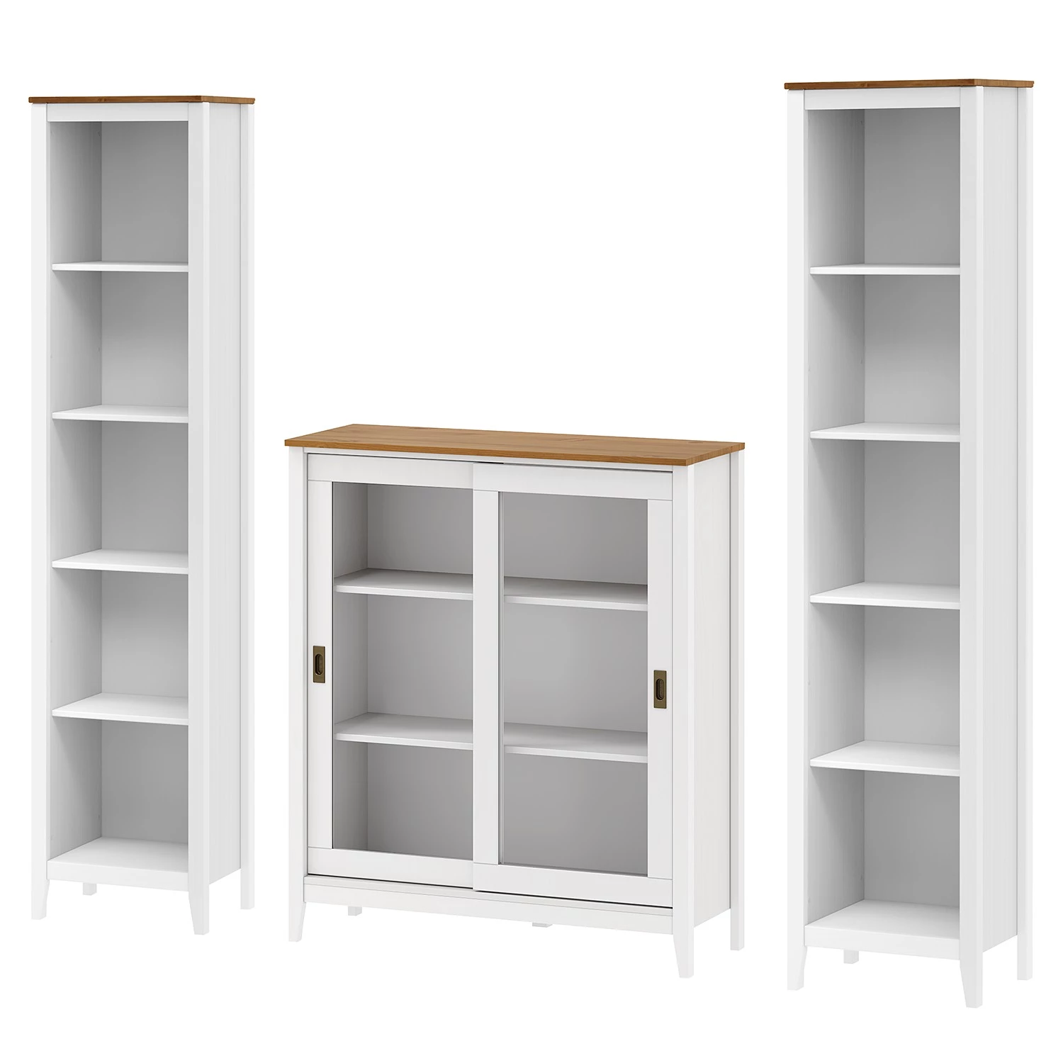 Maison Belfort Ensemble meubles Rivery III (3 éléments) - Pin massif - Blanc 3 Maison Belfort Ensemble meubles Rivery III (3 éléments) - Pin massif - Blanc