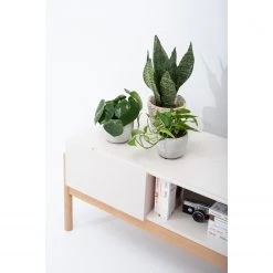 Studio Copenhagen Meuble TV Cooby I - Blanc / Chêne -Meubles de salon Soldes 1000276967 211015 08300600095 MOOD DETAILS P000000001000276967 mood