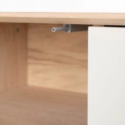 Studio Copenhagen Enfilade Maayka I - Partiellement en chêne massif - Blanc / Chêne clair -Meubles de salon Soldes 1000277378 220803 034 DETAILS P000000001000277378