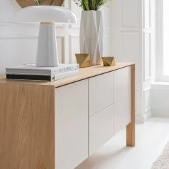 Studio Copenhagen Enfilade Maayka I - Partiellement en chêne massif - Blanc / Chêne clair -Meubles de salon Soldes 1000277378 220905 022 MOOD DETAILS P000000001000277378 mood