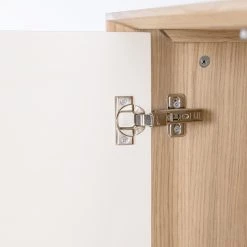 Studio Copenhagen Buffet Maayka - Partiellement en chêne massif - Blanc / Chêne clair -Meubles de salon Soldes 1000277379 220729 050 DETAILS P000000001000277379