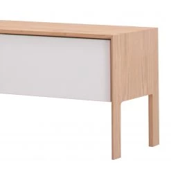 Studio Copenhagen Meuble TV Maayka I - Partiellement en chêne massif - Blanc / Chêne clair -Meubles de salon Soldes 1000277386 211012 153649000154 DETAILS P000000001000277386