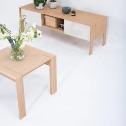 Studio Copenhagen Table basse Maayka - Partiellement en chêne massif - Chêne clair - Largeur : 55 cm -Meubles de salon Soldes 1000277391 211012 153652000155 DETAILS P000000001000277391