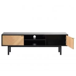 Loftscape Meuble TV Charlo - Placage en bois véritable - Chêne / Noir 9 Loftscape Meuble TV Charlo - Placage en bois véritable - Chêne / Noir -Meubles de salon Soldes 1000277628 210706 14081000031 DETAILS P000000001000277628