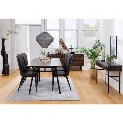 Red Living Buffet Limes - Chêne massif / Métal - Chêne foncé / Noir -Meubles de salon Soldes 1000277648 210706 14081800129 MOOD DETAILS P000000001000277648 mood