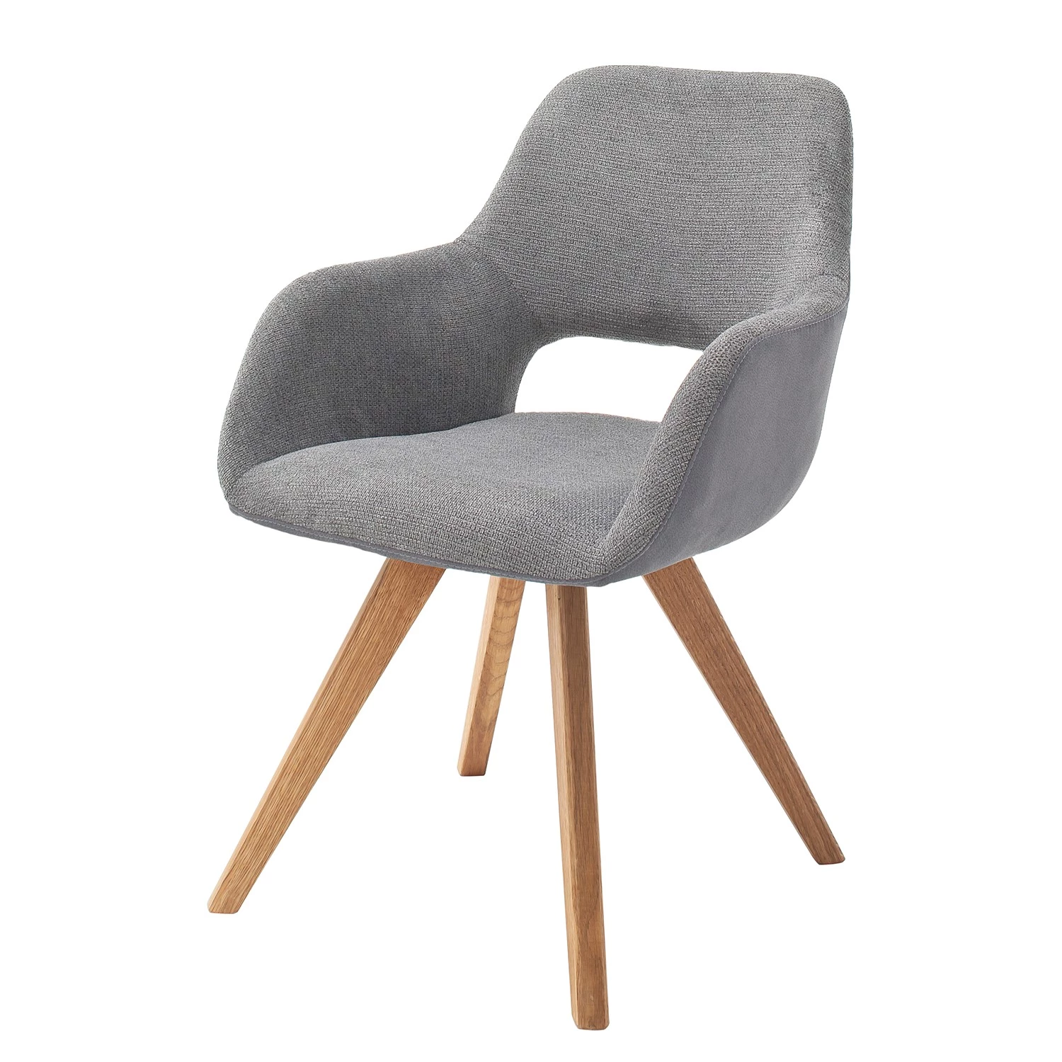 Norrwood Chaise à accoudoirs Tristan - Gris lumineux 3 Norrwood Chaise à accoudoirs Tristan - Gris lumineux