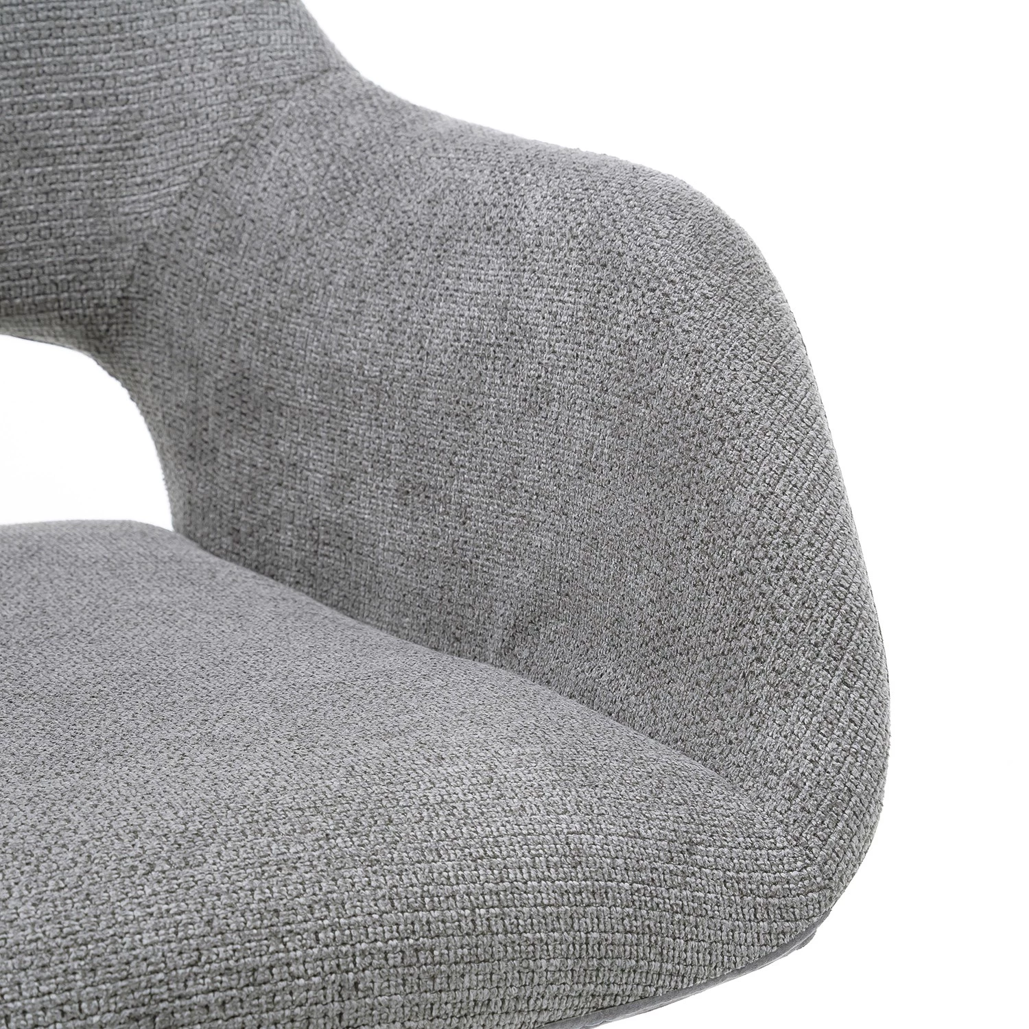 Norrwood Chaise à accoudoirs Tristan - Gris lumineux 4 Norrwood Chaise à accoudoirs Tristan - Gris lumineux – Image 2