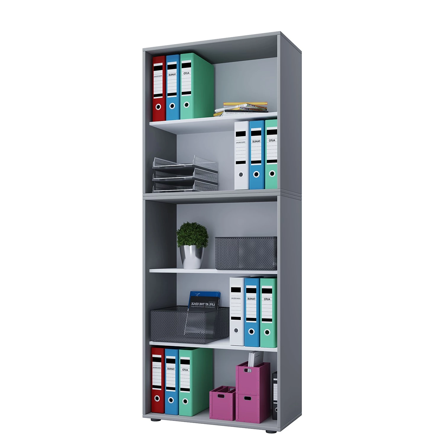 VCM Étagère de bureau Lona XXL - Gris 3 VCM Étagère de bureau Lona XXL - Gris
