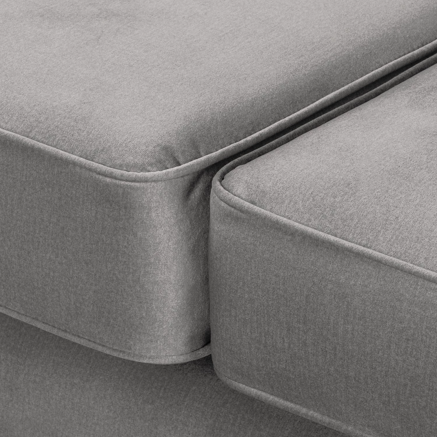 Red Living Canapé Dassel (3 places) - Velours - Velours Onoli: Gris 13 Red Living Canapé Dassel (3 places) - Velours - Velours Onoli: Gris – Image 11