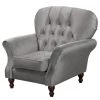 Red Living Fauteuil Dassel - Velours - Velours Onoli: Gris -Meubles de salon Soldes 1000278195 210715 11324300245 IMAGE P000000001000278195