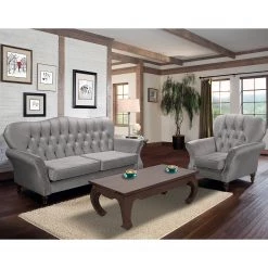 Red Living Fauteuil Dassel - Velours - Velours Onoli: Gris -Meubles de salon Soldes 1000278195 210715 11324300246 MOOD DETAILS P000000001000278195 mood