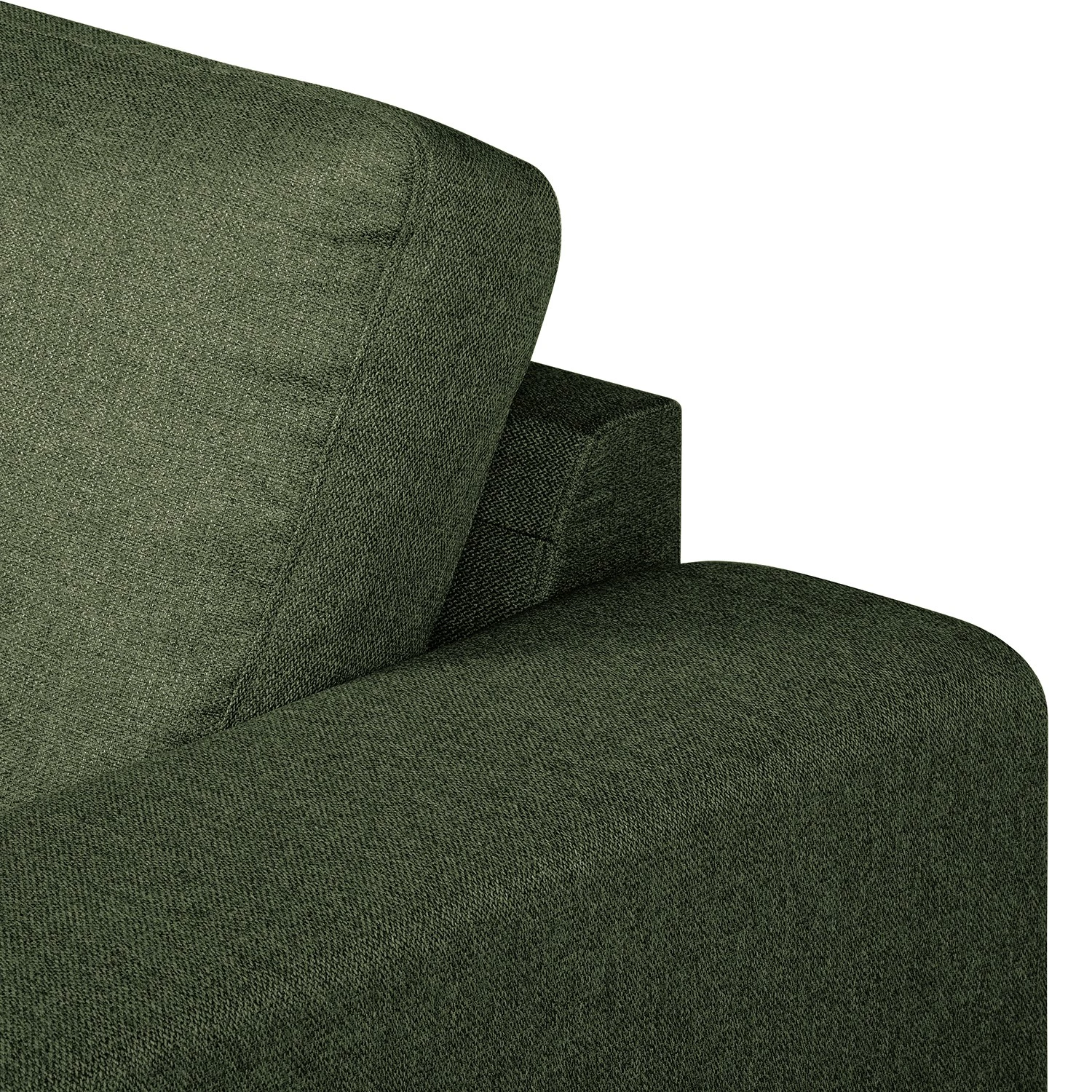 Fredriks Canapé d’angle Summer - Étoffe tissée Mavie: Vert foncé - Méridienne courte à gauche (vue de face) - Sans fonction couchage 16 Fredriks Canapé d’angle Summer - Étoffe tissée Mavie: Vert foncé - Méridienne courte à gauche (vue de face) - Sans fonction couchage – Image 14