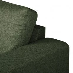 Fredriks Canapé panoramique Summer - Étoffe tissée Mavie: Vert foncé - Méridienne courte à droite / longue à gauche (vue de face) -Meubles de salon Soldes 1000279773 210730 10323800422 DETAILS P000000001000279773