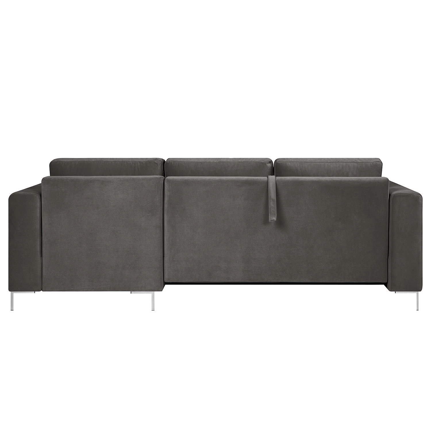 Fredriks Canapé d’angle Summer - Velours Vaia: Gris foncé - Méridienne courte à droite (vue de face) - Avec fonction couchage 7 Fredriks Canapé d’angle Summer - Velours Vaia: Gris foncé - Méridienne courte à droite (vue de face) - Avec fonction couchage – Image 5