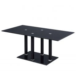 Loftscape Table basse Narva - Verre / Métal - Noir